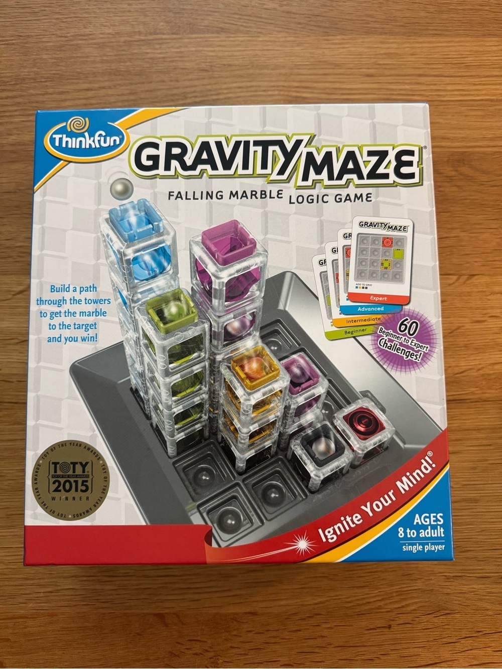 ThinkFun Gravity Maze Falling Marble Logic Game STEM Complete 2015 Toy of Year